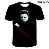 Michael Myers T Shirt Summer Printed round Neck Men and Women