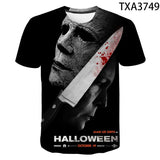 Michael Myers T Shirt Summer Printed round Neck Men and Women