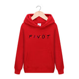 Friends Joey Hoodie Letter Print Men and Women plus Velvet Hooded Pullover