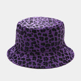 Leopard Fur Hat Sun Hat