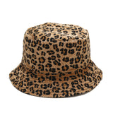 Leopard Fur Hat Sun Hat
