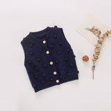 Girl Cardigan Sweaters Sweater Knitted Vest Coat Cardigan