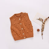 Girl Cardigan Sweaters Sweater Knitted Vest Coat Cardigan