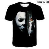 Michael Myers T Shirt Summer Printed round Neck Men and Women