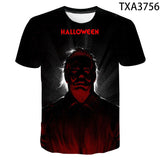 Michael Myers T Shirt Summer Printed round Neck Men and Women