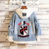 Comic Denim Jacket Men's and Women's Casual Loose Fashion Denim Jacket Autumn Clothing