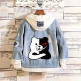 Comic Denim Jacket Men's and Women's Casual Loose Fashion Denim Jacket Autumn Clothing