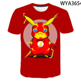 Men and Women Pokemon Pikachu T Shirt 3D Digital Printing round Neck Men's and Women's T-shirt