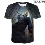 Michael Myers T Shirt Summer Printed round Neck Men and Women