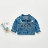 Autumn Tops Spring and Autumn Cartoon Denim Jacket Casual Top