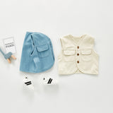 Autumn Tops Denim Vest Coat Children's Vest Loose Top