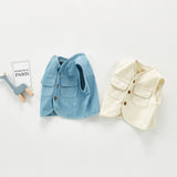 Autumn Tops Denim Vest Coat Children's Vest Loose Top