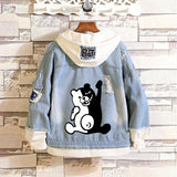 Comic Denim Jacket Men's and Women's Casual Loose Fashion Denim Jacket Autumn Clothing