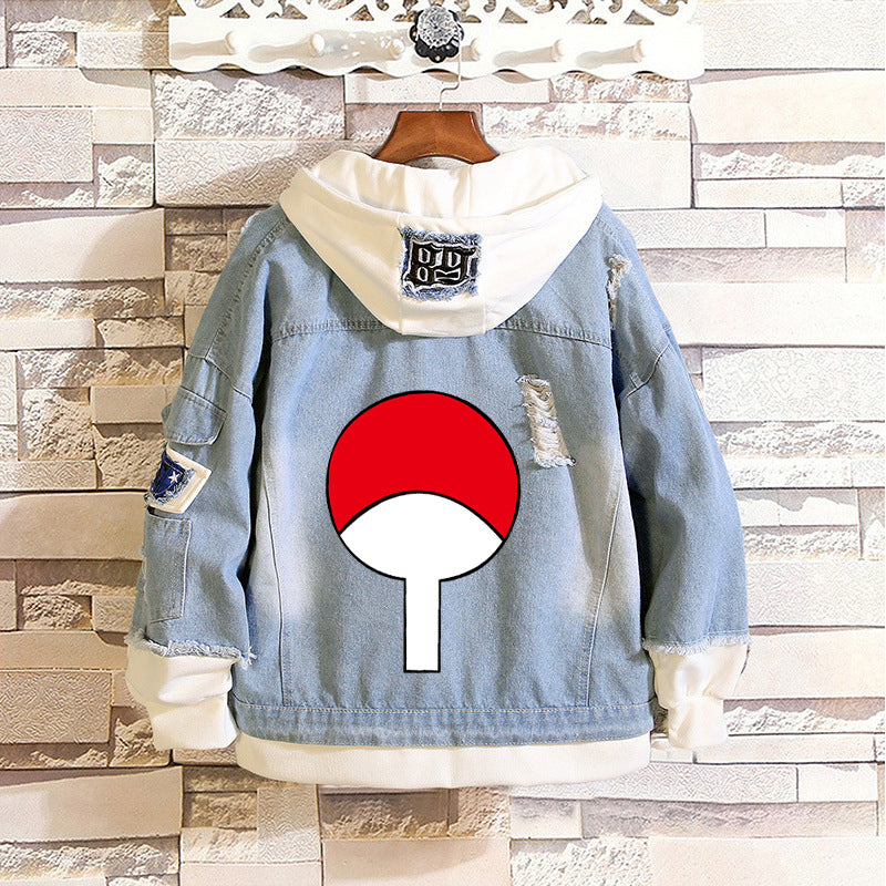 Comic Denim Jacket Women's Denim Jacket Hoodie