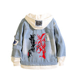 Comic Denim Jacket Women's Denim Jacket Hoodie