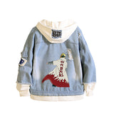 Comic Denim Jacket Women's Denim Jacket Hoodie