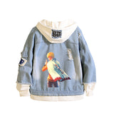 Comic Denim Jacket Women's Denim Jacket Hoodie