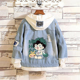 Comic Denim Jacket Anime Clothes Denim Jacket