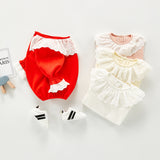 Autumn Rompers Doll Collar Romper Baby Girl Sweet Long Sleeve Triangle Jumpsuit