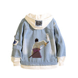 Comic Denim Jacket Women's Denim Jacket Hoodie