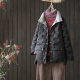 Women Winter Coats Puffer Jacket Down Coat Lightweight Down Jacket Female Autumn Winter White Duck Down Stand-up Collar Thermal Coat