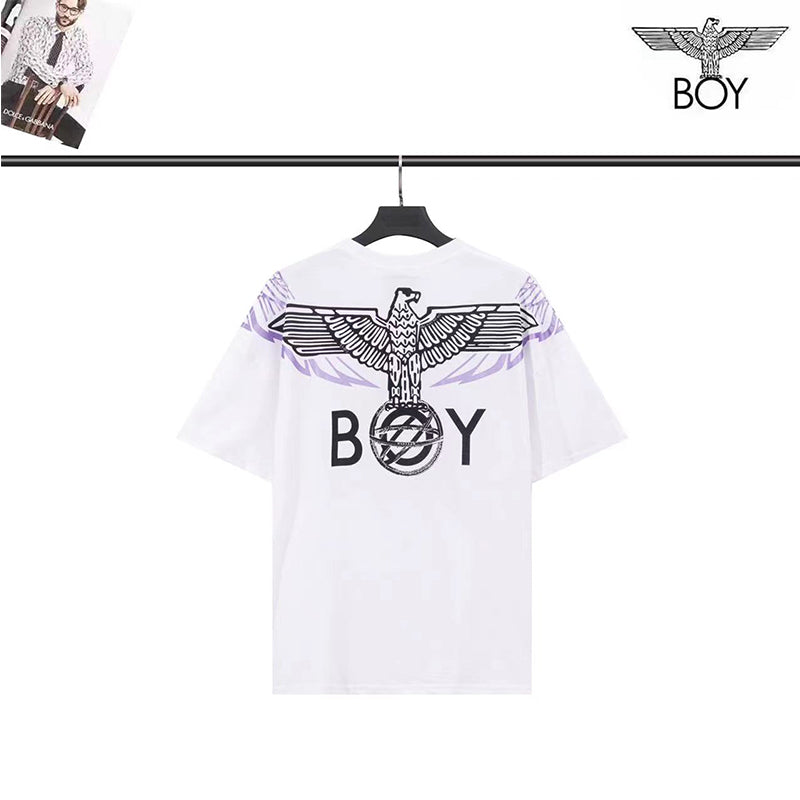 Boylondon T Shirt plus Size Sports Retro Casual Fashionable Eagle Pattern