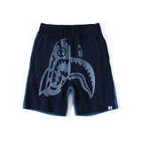 Shark Print Shorts Shark Head Tiger Head Stitching Denim Color Shorts Beach Pants Men