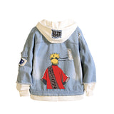 Comic Denim Jacket Women's Denim Jacket Hoodie