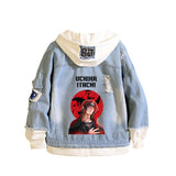 Comic Denim Jacket Women's Denim Jacket Hoodie