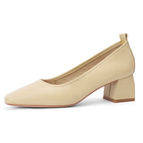 Nude Strappy Block Heels