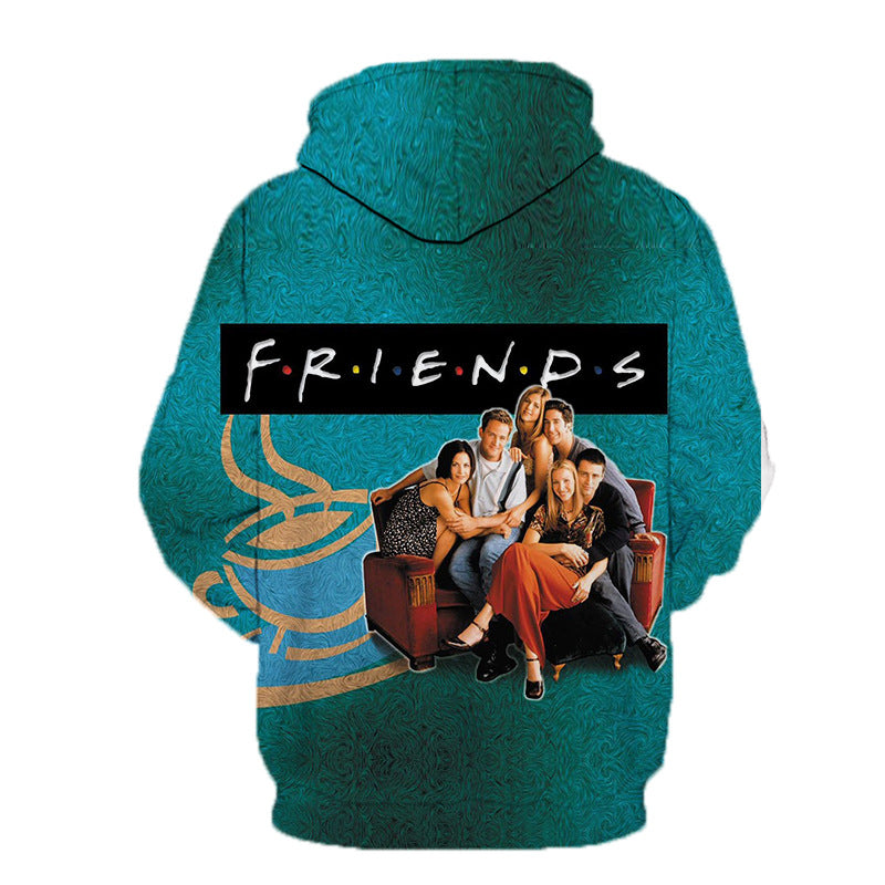 Friends Joey Hoodie Spring and Autumn Print Children's Clothing Men's and Women's Casual