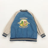 Baggy Jacket Embroidered Denim Loose Jacket Coat