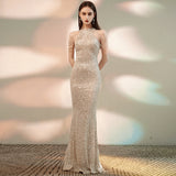 Daisy Buchanan Dress Women'S Tassel Sequins Slim Dress