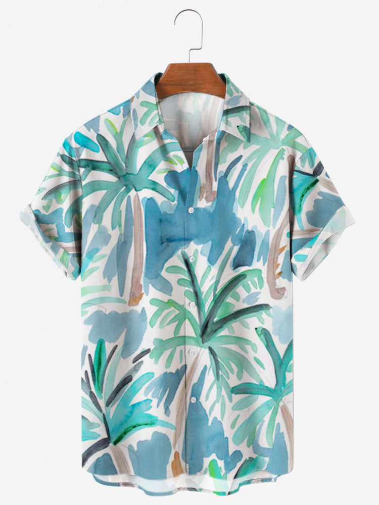 Men Beach T Shirts Men's Fashion Fashion Short Sleeve Shirt