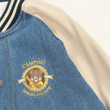 Baggy Jacket Embroidered Denim Loose Jacket Coat
