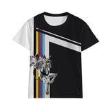 JoJo's Bizarre Adventure Dressing Anime round Neck Short Sleeve Top T-shirt
