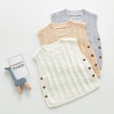 Autumn Tops Vest Knitted Sweater Small Waistcoat Children's Vest Autumn Outfits