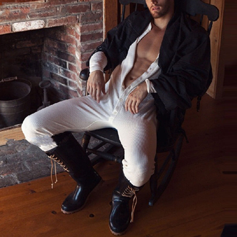 Men Rave T Shirt Men's Sex Jumpsuit Casual Sports Jumpsuit