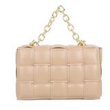 Sling Bags Autumn and Winter Chains Satchel Woven Shoulder Bag