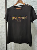 T Shirt Balmain Spring/Summer Letters All Cotton Short Sleeve T-shirt Couple