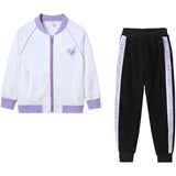 Sports Suit Autumn and Winter Children Girl Cardigan Top Children GIRL'S Pants