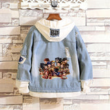 Comic Denim Jacket Casual Loose Denim Jacket