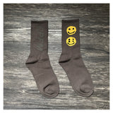 Cpfm Socks Smiley Face Cotton Sports Mid-Calf Socks for Men