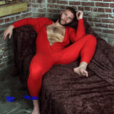 Men Rave T Shirt Men's Sex Jumpsuit Casual Sports Jumpsuit