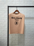 T Shirt Balmain T-shirt Cotton round Neck Women's Shirt