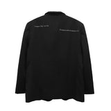 Men's Casual Suit Man Blzer Dark Style Blazer Men's Street Leisure Suit Loose Cool Long Sleeve Jacket