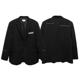 Men's Casual Suit Man Blzer Dark Style Blazer Men's Street Leisure Suit Loose Cool Long Sleeve Jacket