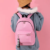 Stranger Things Backpack Printed Preppy Style Backpack Ribbon Bag Student Schoolbag Girl