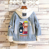 Comic Denim Jacket Men's and Women's Casual Loose Denim