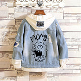 Comic Denim Jacket Men's Women's Pullover Coat Spring Clothing